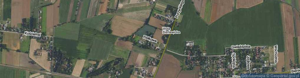 Zdjęcie satelitarne Fiołkowa ul.