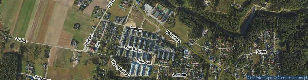 Zdjęcie satelitarne Filipkowskiego Stanisława ul.