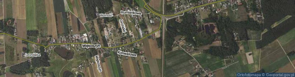 Zdjęcie satelitarne Fiołków ul.