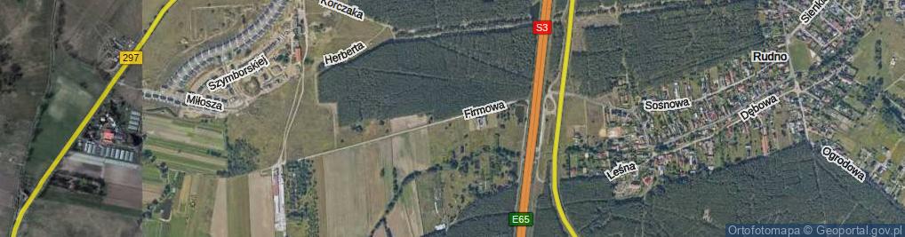 Zdjęcie satelitarne Firmowa ul.