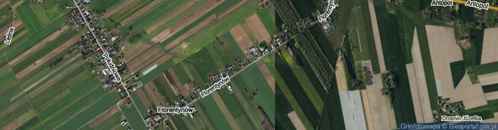 Zdjęcie satelitarne Florentynów ul.