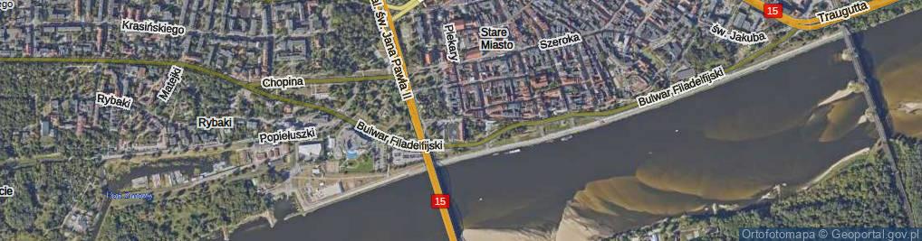 Zdjęcie satelitarne Flisacza ul.