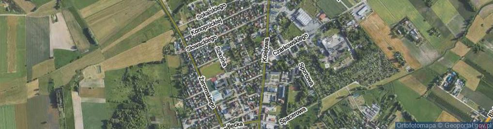 Zdjęcie satelitarne Floriańska ul.