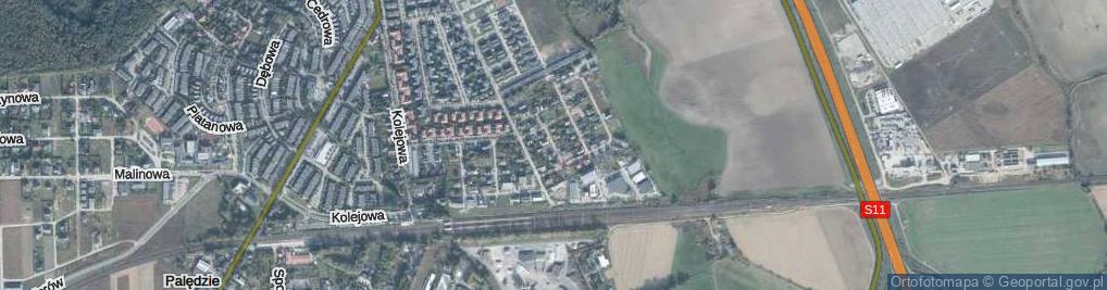 Zdjęcie satelitarne Fortowa ul.