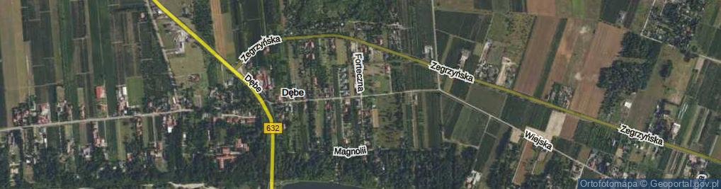 Zdjęcie satelitarne Forteczna ul.