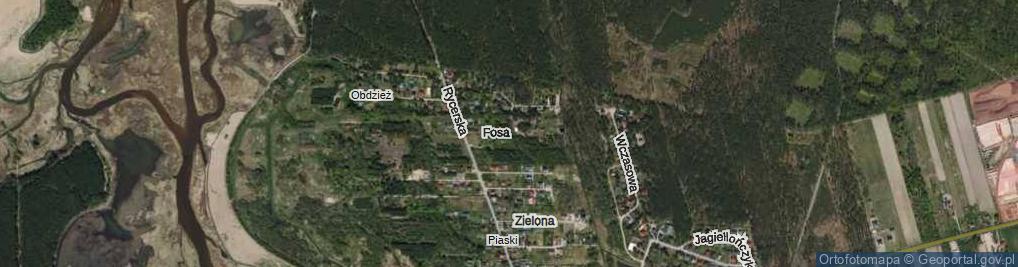 Zdjęcie satelitarne Fosa ul.
