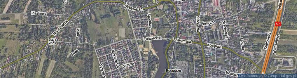 Zdjęcie satelitarne Folwarczna ul.