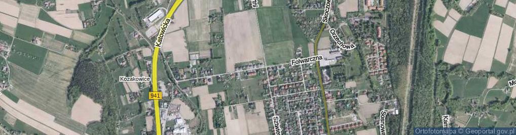 Zdjęcie satelitarne Folwarczna ul.