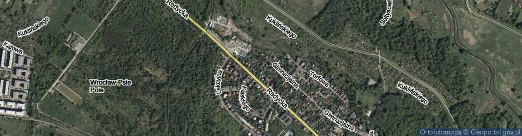 Zdjęcie satelitarne Fortowa ul.