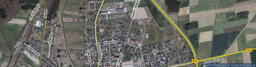 Zdjęcie satelitarne Franciszka Żwirki i Stanisława Wigury ul.