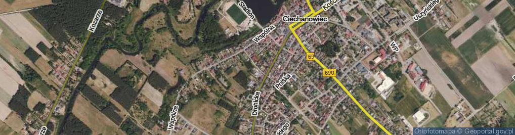 Zdjęcie satelitarne Franciszka Żwirki i Stanisława Wigury ul.