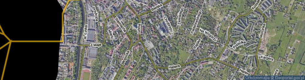 Zdjęcie satelitarne Franciszka Żwirki i Stanisława Wigury ul.