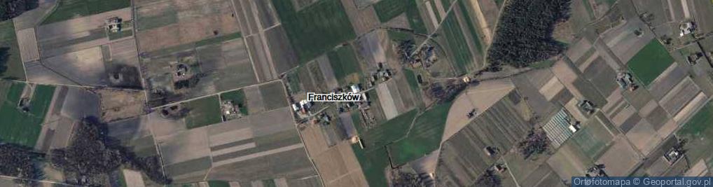 Zdjęcie satelitarne Franciszków ul.