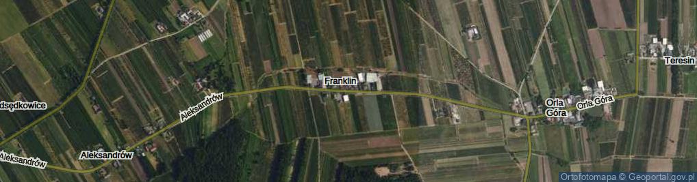 Zdjęcie satelitarne Franklin ul.