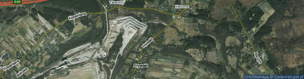 Zdjęcie satelitarne Frywałd ul.