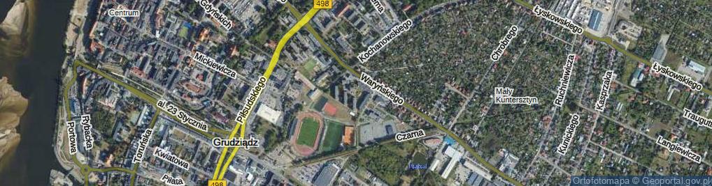 Zdjęcie satelitarne Frycza-Modrzewskiego Andrzeja ul.