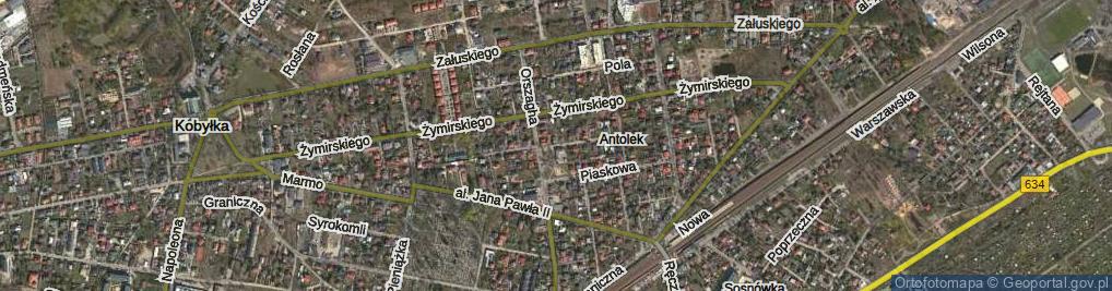 Zdjęcie satelitarne Frycza-Modrzewskiego Andrzeja ul.