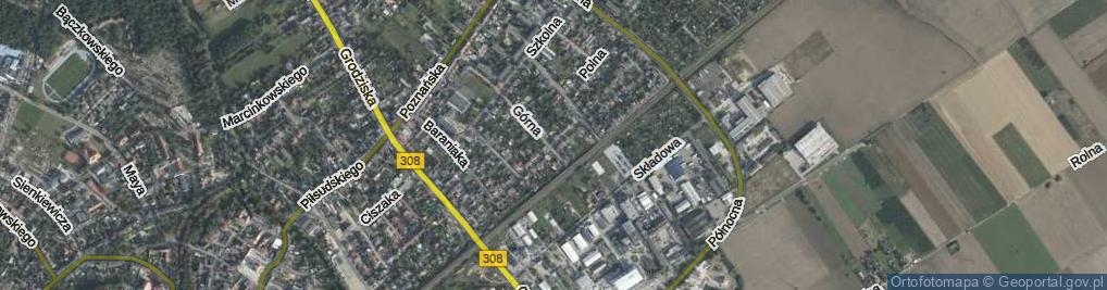 Zdjęcie satelitarne Franciszka Żwirki i Stanisława Wigury ul.