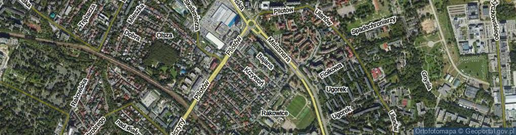 Zdjęcie satelitarne Franciszka Żwirki i Stanisława Wigury ul.
