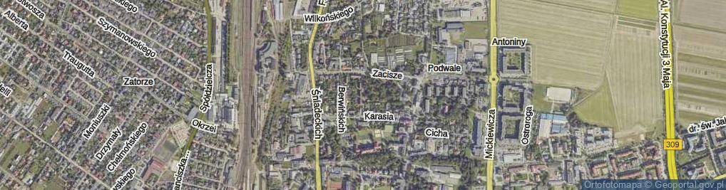 Zdjęcie satelitarne Frankiewicza Edwarda, ks. ul.