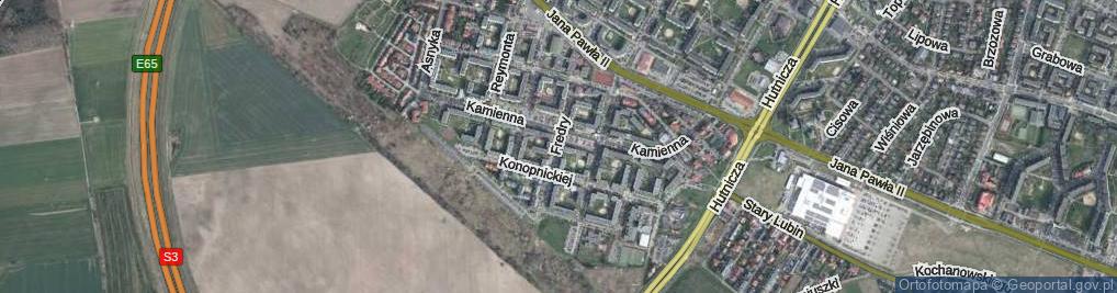 Zdjęcie satelitarne Fredry Aleksandra ul.