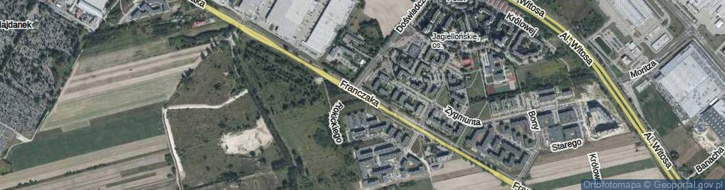 Zdjęcie satelitarne Franczaka-Laluś Józefa, sierż. ul.