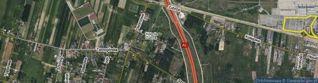 Zdjęcie satelitarne Franciszka Żwirki i Stanisława Wigury ul.