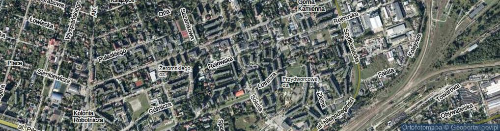 Zdjęcie satelitarne Franciszka Żwirki i Stanisława Wigury ul.