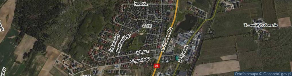 Zdjęcie satelitarne Frycza-Modrzewskiego Andrzeja ul.
