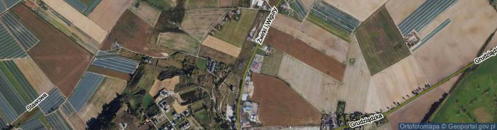 Zdjęcie satelitarne Franciszka Żwirki i Stanisława Wigury ul.