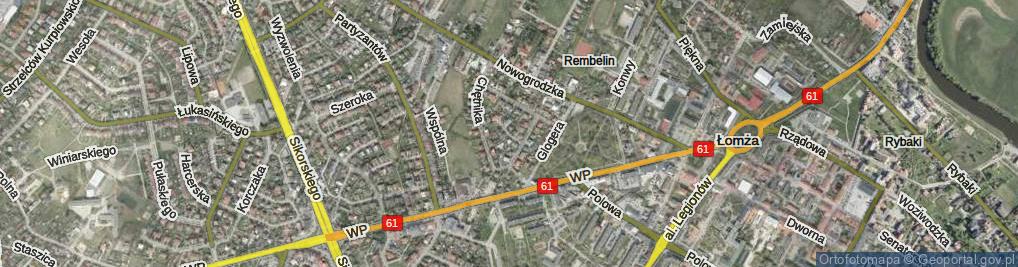 Zdjęcie satelitarne Franciszka Żwirki i Stanisława Wigury ul.