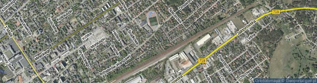 Zdjęcie satelitarne Franciszka Żwirki i Stanisława Wigury ul.