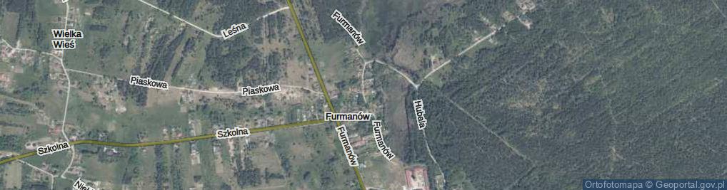 Zdjęcie satelitarne Furmanów ul.