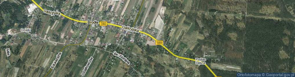 Zdjęcie satelitarne Gajówka ul.