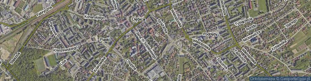 Zdjęcie satelitarne Gawrysia, prof. ul.