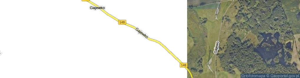 Zdjęcie satelitarne Gajewko ul.