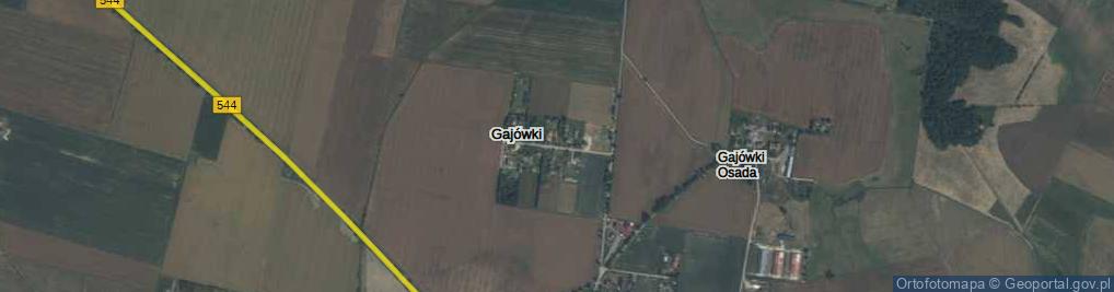 Zdjęcie satelitarne Gajówki ul.