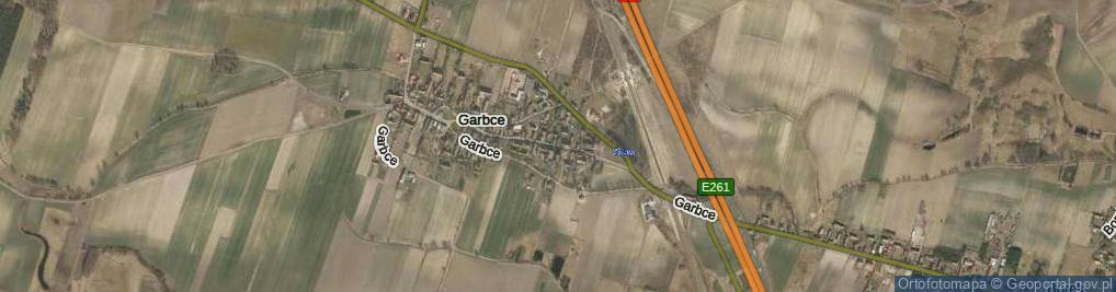 Zdjęcie satelitarne Garbce ul.
