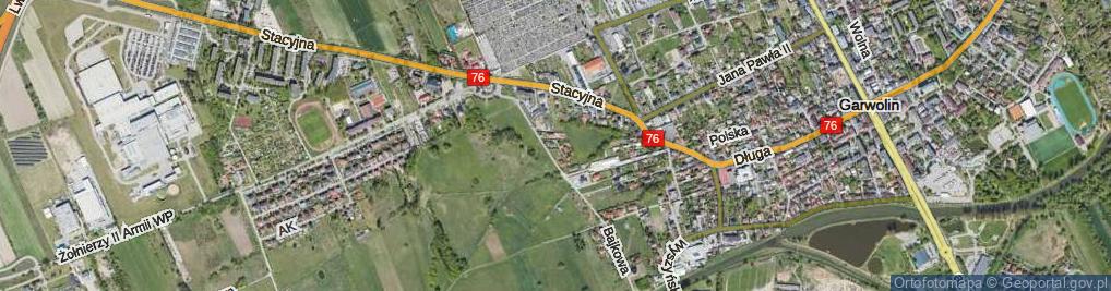 Zdjęcie satelitarne Gajowa ul.