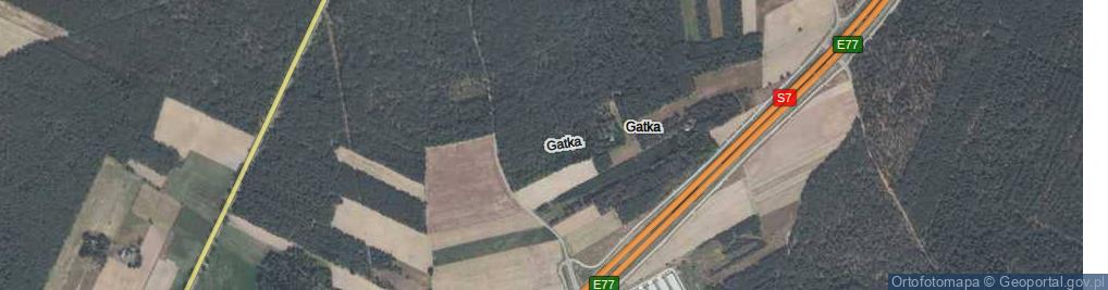 Zdjęcie satelitarne Gatka ul.