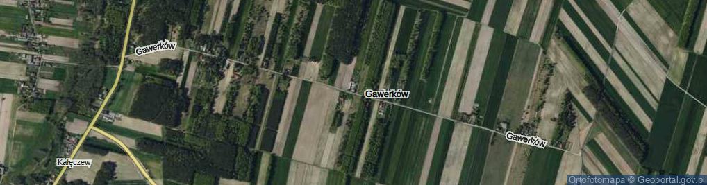 Zdjęcie satelitarne Gawerków ul.