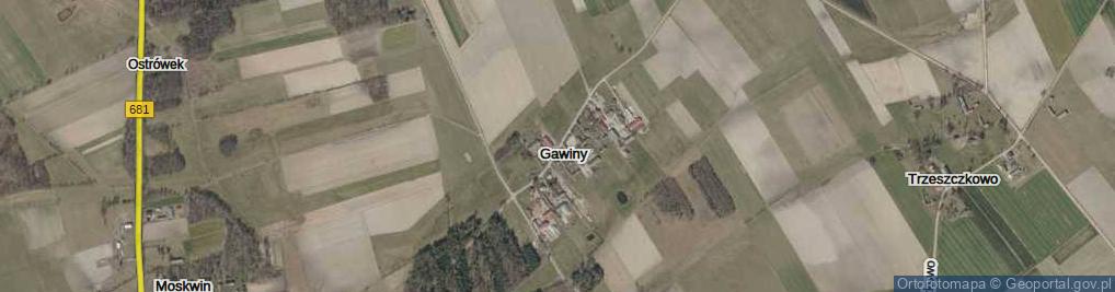 Zdjęcie satelitarne Gawiny ul.