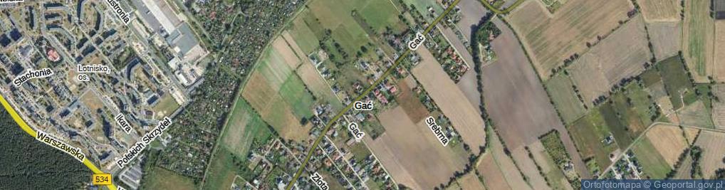 Zdjęcie satelitarne Gać ul.
