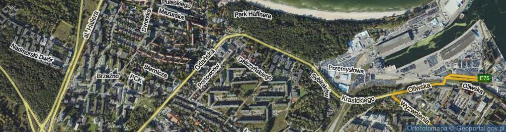 Zdjęcie satelitarne Gałczyńskiego Konstantego Ildefonsa ul.