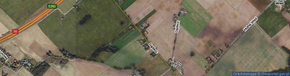 Zdjęcie satelitarne Gądecz ul.
