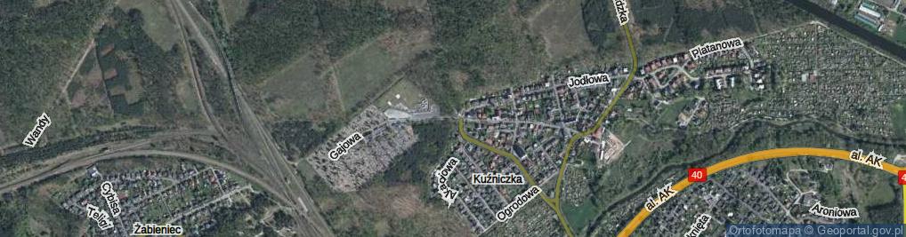 Zdjęcie satelitarne Gajowa ul.