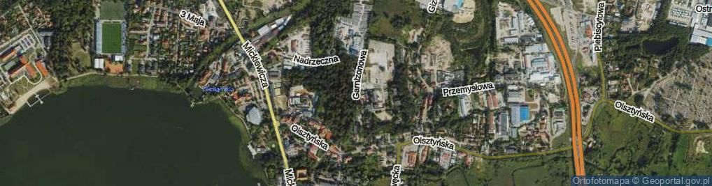 Zdjęcie satelitarne Garnizonowa ul.