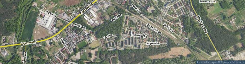 Zdjęcie satelitarne Garnizonowa ul.