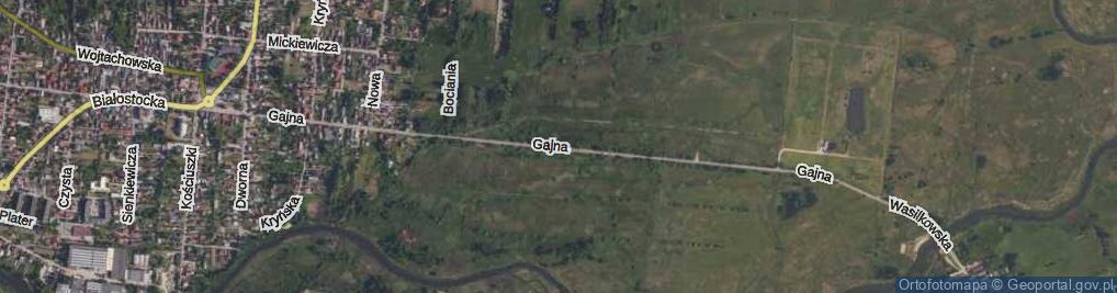 Zdjęcie satelitarne Gajna ul.