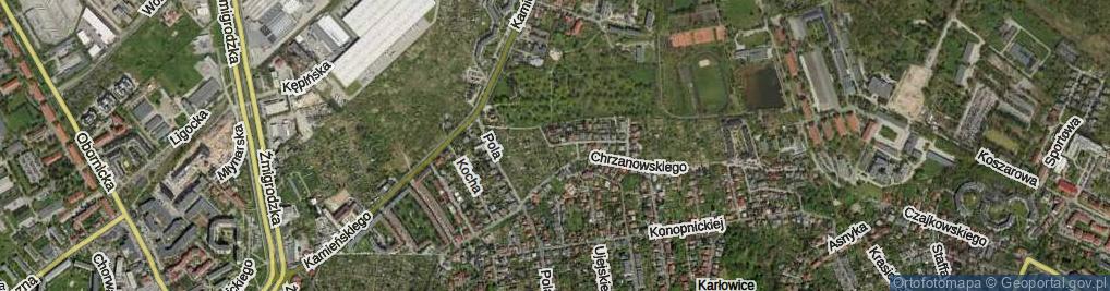 Zdjęcie satelitarne Gąsiorowskiego Wacława ul.